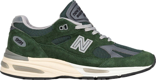 NEW-BALANCE-Made-in-UK-991v2-sneakers-in-Green-da-uomo