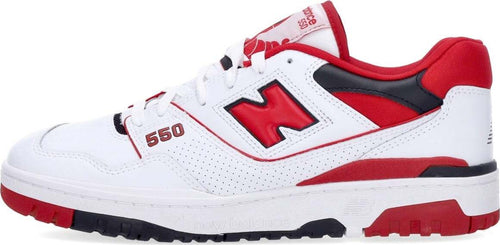 NEW-BALANCE-Scarpa-Bassa-Uomo-550-White/red-da-uomo
