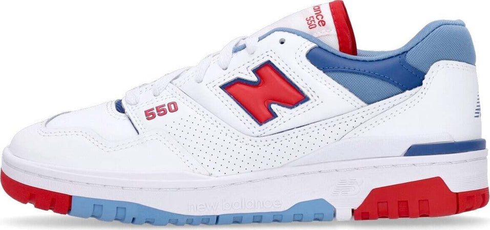 NEW-BALANCE-Scarpa-Bassa-Uomo-550-White/red/blue-da-uomo