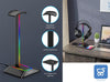 New Bee Supporto Porta Cuffie da Gioco RGB con Caricabatterie USB di Tipo C e Trasferimento Dati Universale da Scrivania per Tutte le Cuffie (Nero)