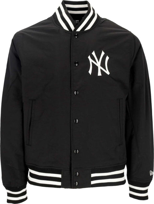 NEW-ERA-Giubbotto-Bomber-Uomo-Mlb-Team-Logo-Bp-Bomber-Neyyan-Black/white-da-uomo