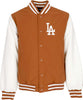 NEW-ERA-Giubbotto-Bomber-Uomo-Mlb-Team-Wordmark-Bomber-Losdod-Earth-Brown/white-da-uomo