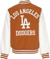 NEW-ERA-Giubbotto-Bomber-Uomo-Mlb-Team-Wordmark-Bomber-Losdod-Earth-Brown/white-da-uomo
