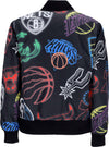 NEW-ERA-Giubbotto-Bomber-Uomo-Nba-All-Over-Print-Bomber-Black/multi-da-uomo
