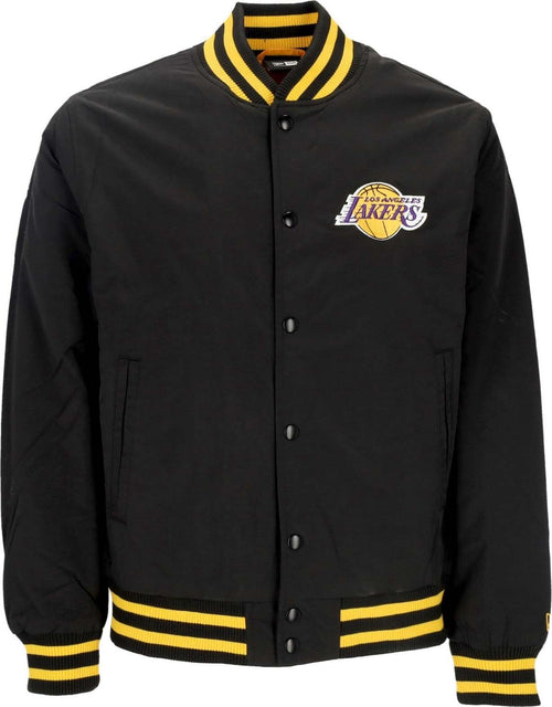 NEW-ERA-Giubbotto-Bomber-Uomo-Nba-Script-Bomber-Loslak-Black/true-Purple-da-uomo