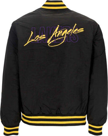 NEW-ERA-Giubbotto-Bomber-Uomo-Nba-Script-Bomber-Loslak-Black/true-Purple-da-uomo
