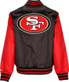 NEW-ERA-Giubbotto-Bomber-Uomo-Nfl-Satin-Bomber-Saf49e-Black/scarlet-da-uomo