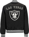 NEW-ERA-Giubbotto-Bomber-Uomo-Nfl-Team-Logo-Bp-Bomber-Lasrai-Black/white-da-uomo