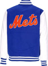 NEW-ERA-Giubbotto-College-Uomo-Mlb-Wordmark-Varsity-Jacket-Neymet-Bright-Royal-da-uomo