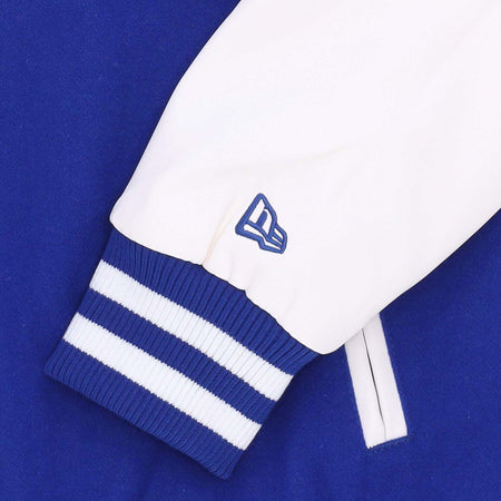 NEW-ERA-Giubbotto-College-Uomo-Mlb-Wordmark-Varsity-Jacket-Neymet-Bright-Royal-da-uomo