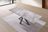 Tavolo Betelgeuse con gambe in metallo e piano in ceramica, design moderno, 160/240 x 110 x h 76 cm
