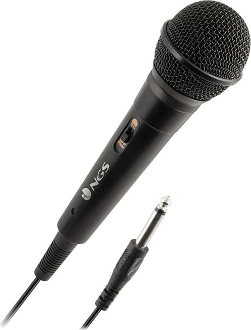 Ngs-Microfono-Vocale-Wired-Singer-Fire-Cavo-3m-Nero