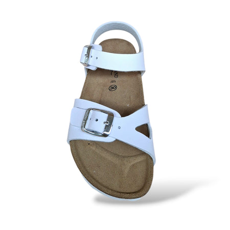 Sandalo Bio Sughero Bambini e Ragazzi Grunland Junior Luce Bianco – Fibia