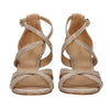 MICHAEL KORS scarpe con tacco donna michael kors - kinsley sandal - oro da donna