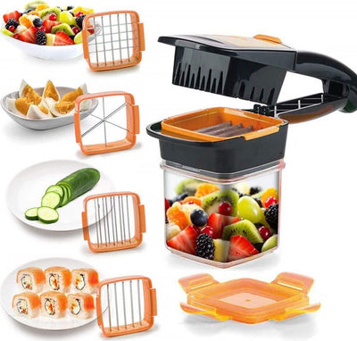 Nicer Dicer Quick Affetta Verdure 7 Pezzi Multifunzione Cucina Verdura Frutta Casa e cucina/Utensili da cucina/Affettaverdure e mandolini da cucina Trade Shop italia - Napoli, Commerciovirtuoso.it