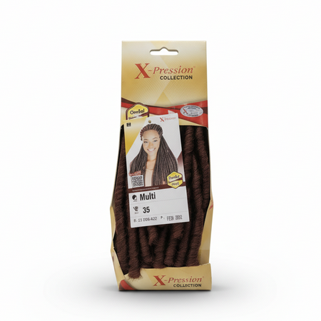 NIGERIA X- PRESSION CROCHET BRAID MULTI 100% HI QUALITY SYNTHETIC HAIR FOR CROCHET BRAID COLOUR # 35.