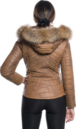 Nika---Piumino-Donna-Cuoio-in-vera-pelle