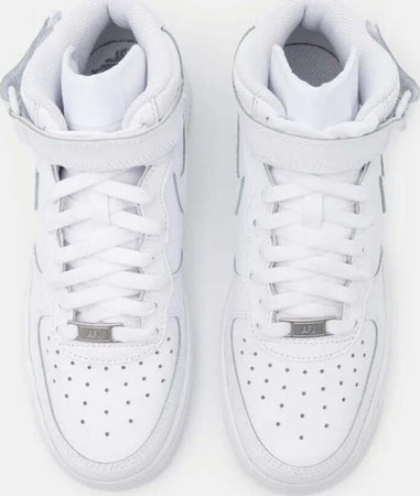 Nike Air Force Mid in Pelle Bianca Scarpe Unisex Sneaker Casual Collo Alto Con Suola in Gomma Moda/Uomo/Scarpe/Sneaker e scarpe sportive/Sneaker casual D'Avanzo Clazature - Nola, Commerciovirtuoso.it