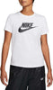 NIKE-DX7906-100-W-NSW-Tee-ESSNTL-ICN-FTRA-T-Shirt-Donna-White/Black/Black