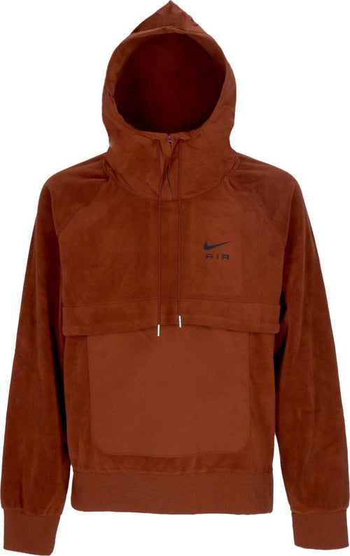 Nike-Felpa-Cappuccio-Uomo-Sportswear-Air-Tf-Winterized-Hoodie-Oxen-Brown/black-da-uomo