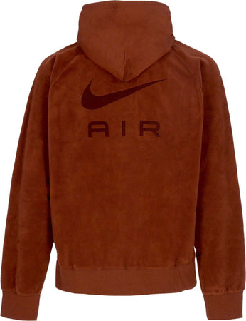 Nike-Felpa-Cappuccio-Uomo-Sportswear-Air-Tf-Winterized-Hoodie-Oxen-Brown/black-da-uomo