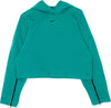 Nike-Felpa-Leggera-Cappuccio-Donna-W-Sportswear-Tech-Pack-Hoodie-All-Over-Jacquard-Neptune-Green/black-da-donna