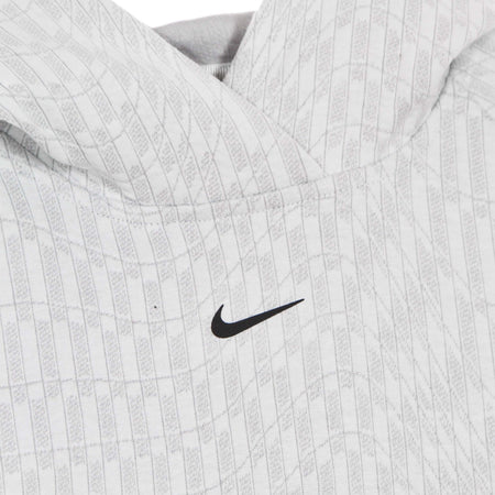 Nike-Felpa-Leggera-Cappuccio-Donna-W-Sportswear-Tech-Pack-Hoodie-All-Over-Jacquard-White/black-da-donna