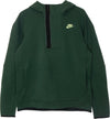 Nike-Felpa-Leggera-Cappuccio-Uomo-M-Sportswear-Tech-Fleece-Half-Zip-Hoodie-Galactic-Jade/lt-Liquid-Lime-da-uomo