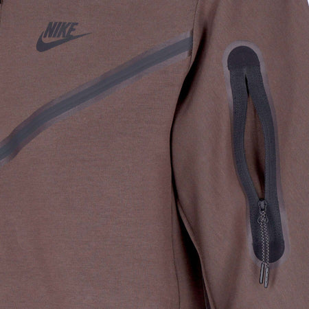 Nike-Felpa-Leggera-Cappuccio-Zip-Uomo-Sportswear-Tech-Fleece-Full-zip-Hoodie-Baroque-Brown/baroque-Brown/black-da-uomo