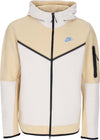 Nike-Felpa-Leggera-Cappuccio-Zip-Uomo-Sportswear-Tech-Fleece-Full-zip-Hoodie-Sesame/lt-Orewood-Brn/lt-Photo-Blue-da-uomo
