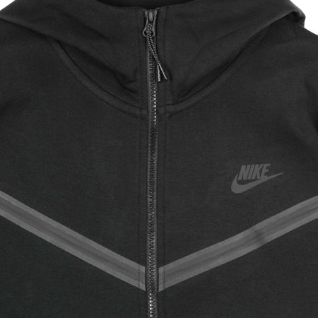 Nike-Felpa-Leggera-Cappuccio-Zip-Uomo-Sportswear-Tech-Fleece-Hoodie-Black/black-da-uomo