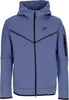 Nike-Felpa-Leggera-Cappuccio-Zip-Uomo-Sportswear-Tech-Fleece-Hoodie-Diffused-Blue/black-da-uomo