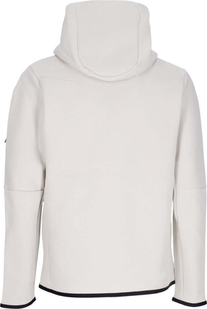 Nike-Felpa-Leggera-Cappuccio-Zip-Uomo-Sportswear-Tech-Fleece-Hoodie-Light-Bone/black-da-uomo