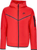 Nike-Felpa-Leggera-Cappuccio-Zip-Uomo-Sportswear-Tech-Fleece-Hoodie-University-Red/black-da-uomo