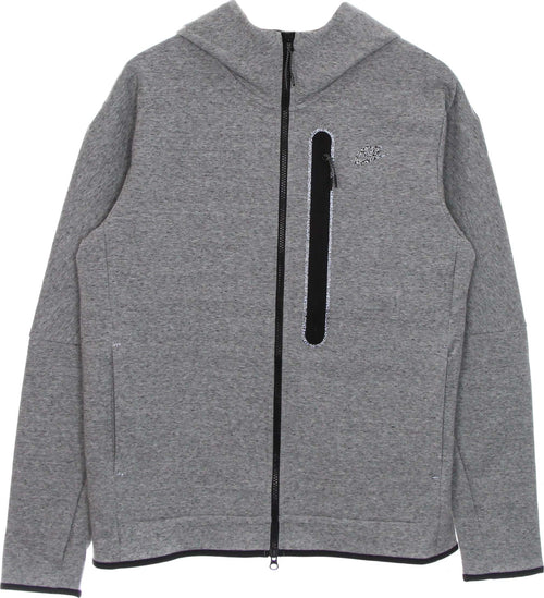 Nike-Felpa-Leggera-Cappuccio-Zip-Uomo-Tech-Fleece-Full-Zip-Hoodie-Revival-Black/htr-da-uomo