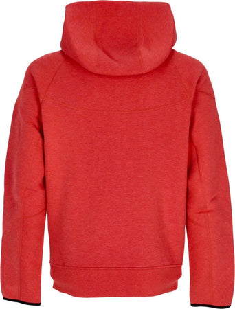 Nike-Felpa-Leggera-Cappuccio-Zip-Uomo-Tech-Fleece-Full-zip-Windrunner-Hoodie-Lt-Univ-Red-Htr/black-da-uomo