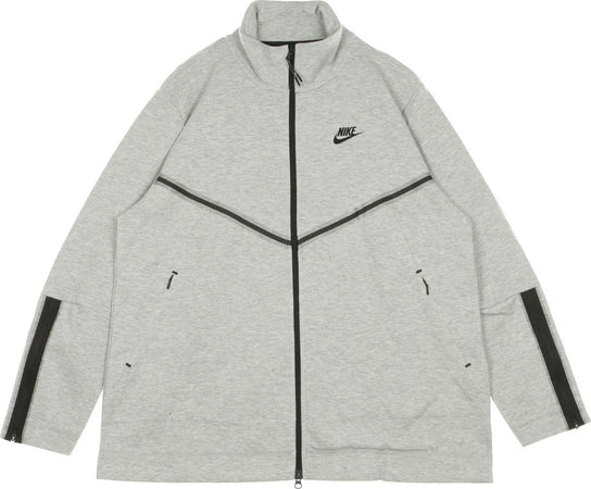 Nike-Felpa-Leggera-Collo-Alto-Donna-Sportswear-Tech-Fleece-Long-Dk-Grey-Heather/black-da-donna