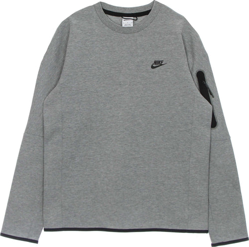 Nike-Felpa-Leggera-Girocollo-Uomo-Sportswear-Tech-Fleece-Dk-Grey-Heather/black-da-uomo