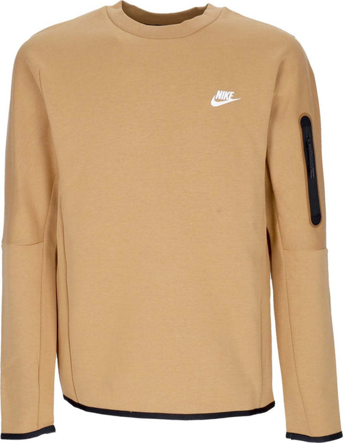 Nike-Felpa-Leggera-Girocollo-Uomo-Sportswear-Tech-Fleece-Elemental-Gold/sail-da-uomo