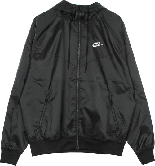 Nike-Giacca-a-Vento-Uomo-Sportswear-Woven-Lined-Windrunner-Hooded-Jacket-Black/white-da-uomo