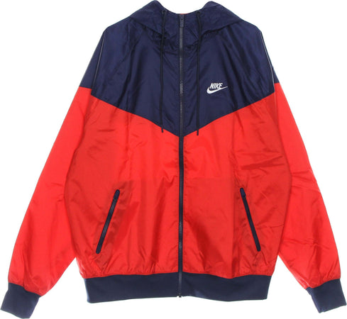 Nike-Giacca-a-Vento-Uomo-Sportswear-Woven-Lined-Windrunner-Hooded-Jacket-University-Red/midnight-Navy/white-da-uomo