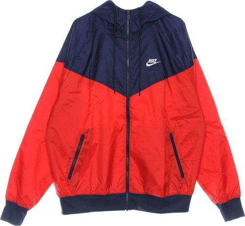 Nike-Giacca-a-Vento-Uomo-Sportswear-Woven-Lined-Windrunner-Hooded-Jacket-University-Red/midnight-Navy/white-da-uomo