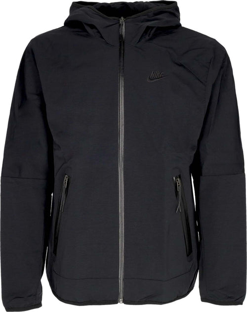 Nike-Giacca-a-Vento-Uomo-Tech-Woven-Full-zip-Lined-Hooded-Jacket-Black/black-da-uomo