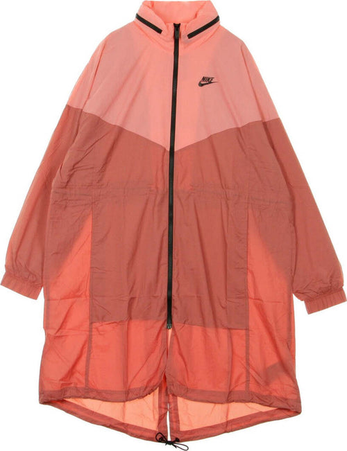 Nike-Giacca-Lunga-Donna-W-Windrunner-Jacket-Trench-Light-Redwood/sunblush/black-da-donna