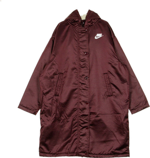 Nike-Giaccone-Lungo-Donna-W-Sport-Pac-Parka-Night-Maroon/muslin/white-da-donna