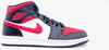 NIKE JORDAN 1 MID Black Fire Red White