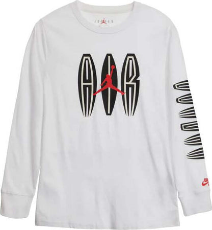 Nike-Maglia-a-Manica-Lunga-AIR-JORDAN-Bambino-Bianca