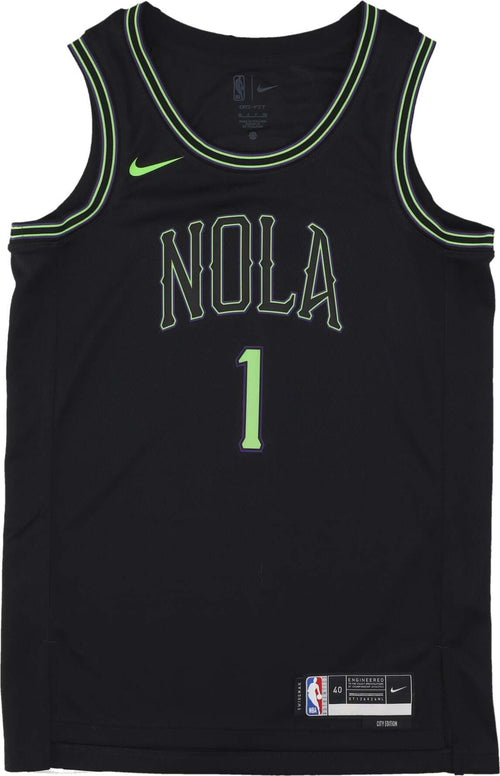 NIKE-NBA-Canotta-Basket-Uomo-Nba-City-Edition-2023/24-Dri-fit-Swingman-Jersey-No-1-Zion-Williamson-Neopel-Black-da-uomo