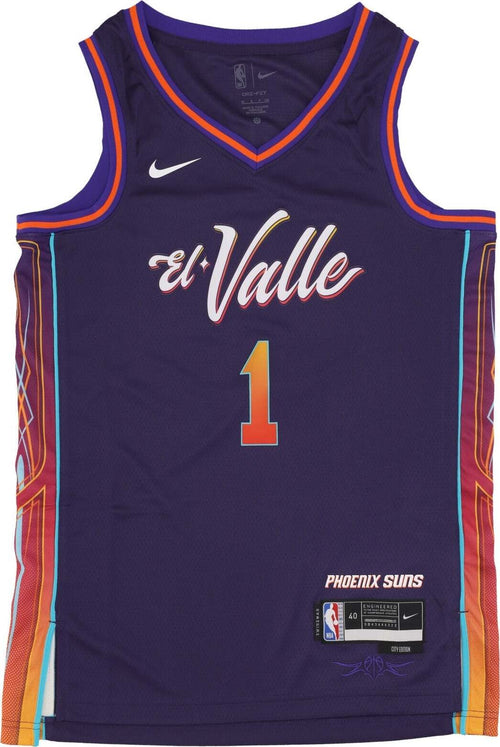 NIKE-NBA-Canotta-Basket-Uomo-Nba-City-Edition-2023/24-Swingman-Jersey-No-1-Devin-Booker-Phosun-Ink-da-uomo