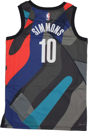 NIKE-NBA-Canotta-Basket-Uomo-Nba-City-Edition-2023/24-Swingman-Jersey-No-10-Ben-Simmons-Bronet-Black-da-uomo